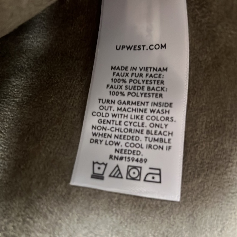 UpWest Brown Button Sherpa Coat NWT UW12 - Picture 7 of 7